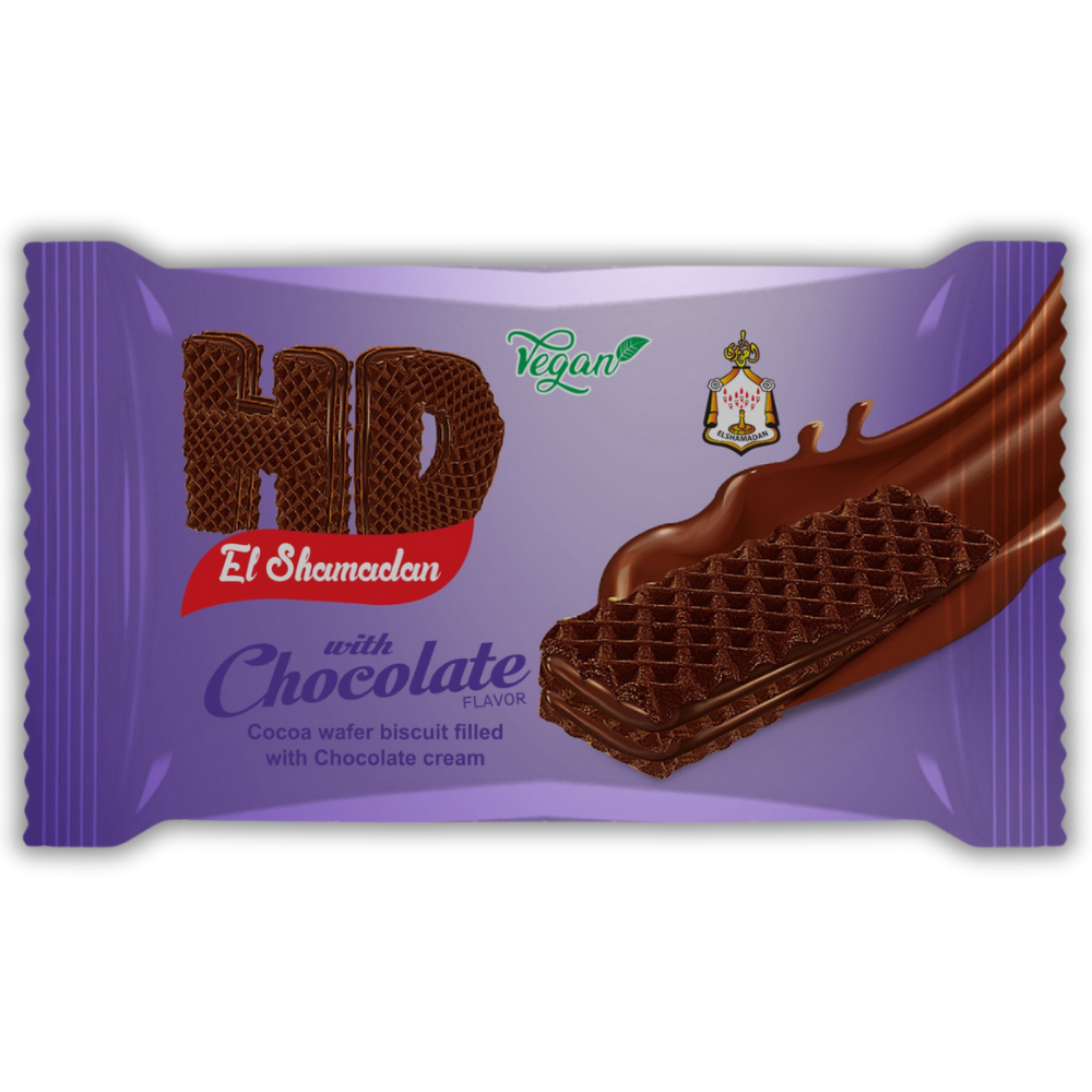 El Shamadan HD Cocoa wafer biscuits with chocolate cream (6Pcs)