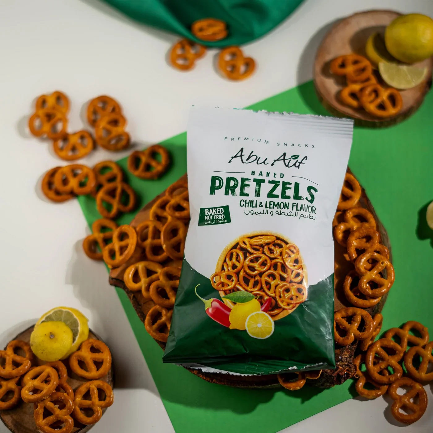 Abu Auf Pretzels with lemon and chili Flavor (30g)