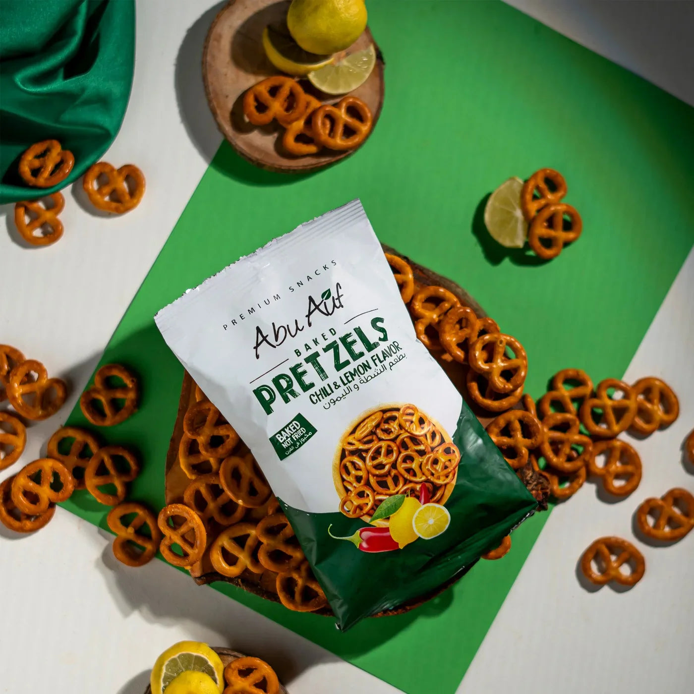 Abu Auf Pretzels with lemon and chili Flavor (30g)