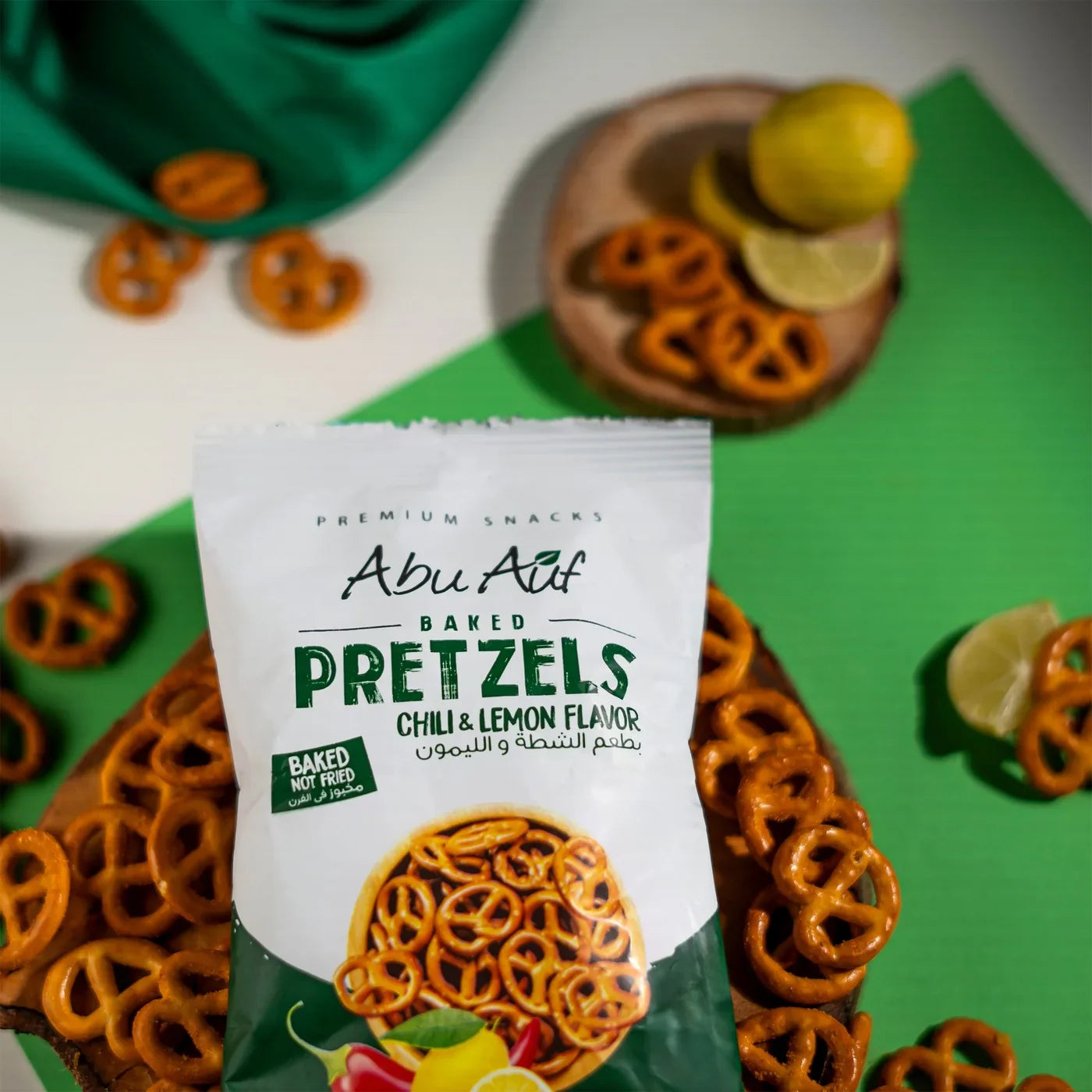 Abu Auf Pretzels with lemon and chili Flavor (30g)