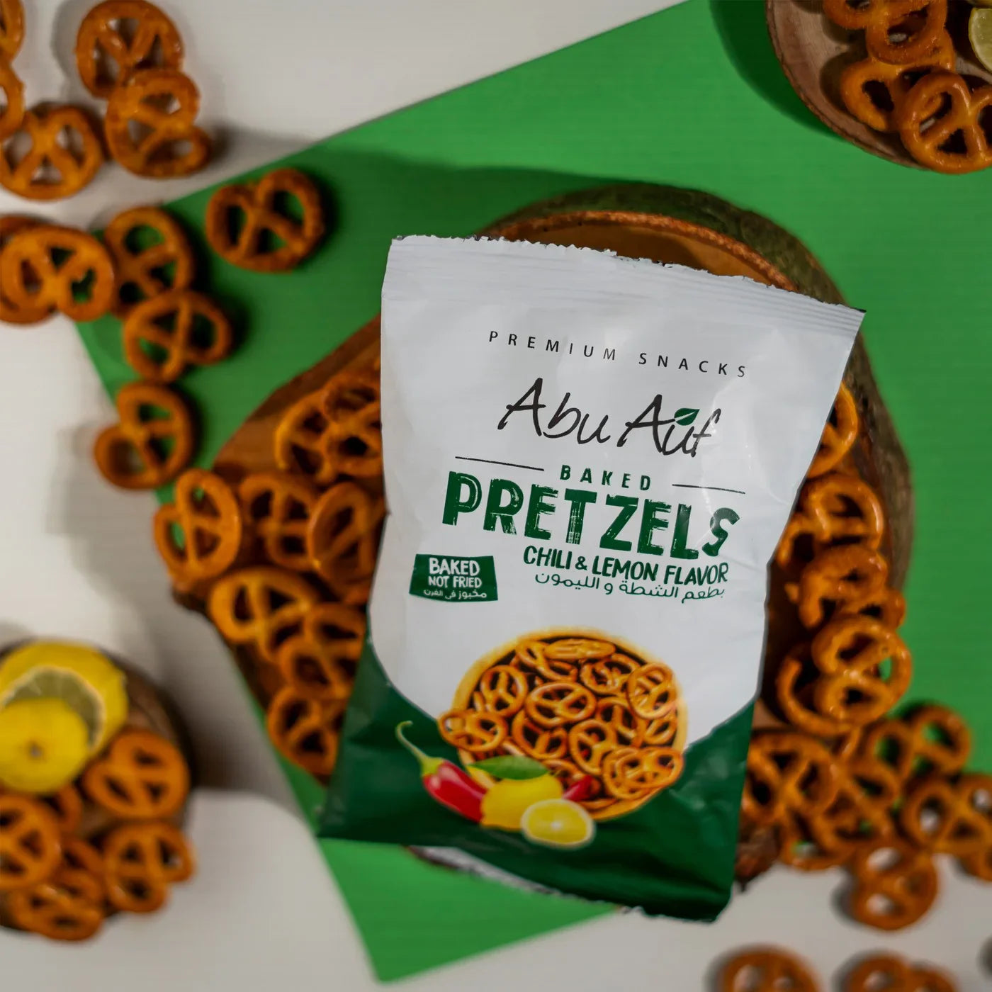 Abu Auf Pretzels with lemon and chili Flavor (30g)