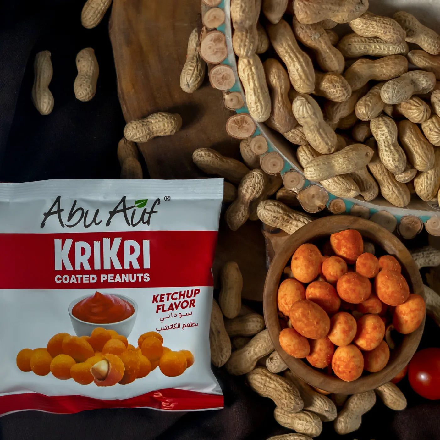 Abu Auf Krikri Coated Peanut with Ketchup Flavor (45g)
