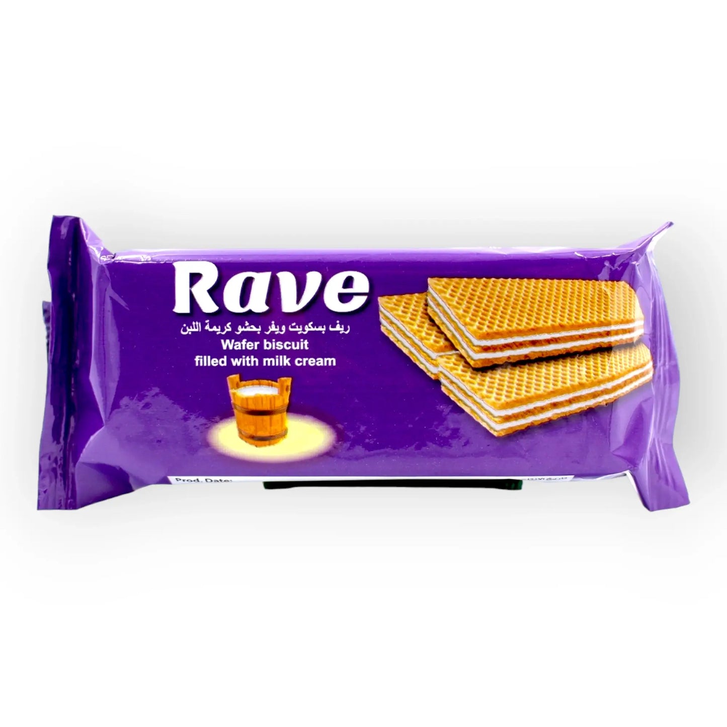 El Shamadan Rave Wafers Filled with Milk Cream (12Pcs)