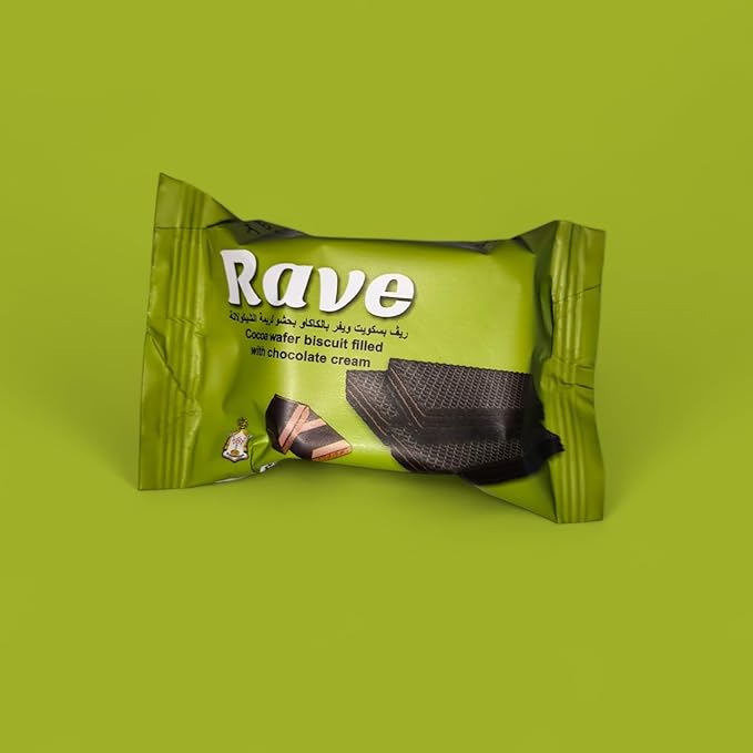 El Shamadan Rave Wafer biscuit filled with chocolate (12Pcs)