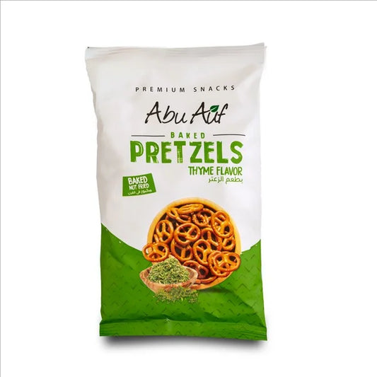 Abu Auf Pretzels 30g - Thyme Abu Auf Pretzels with BBQ Flavor (30g)