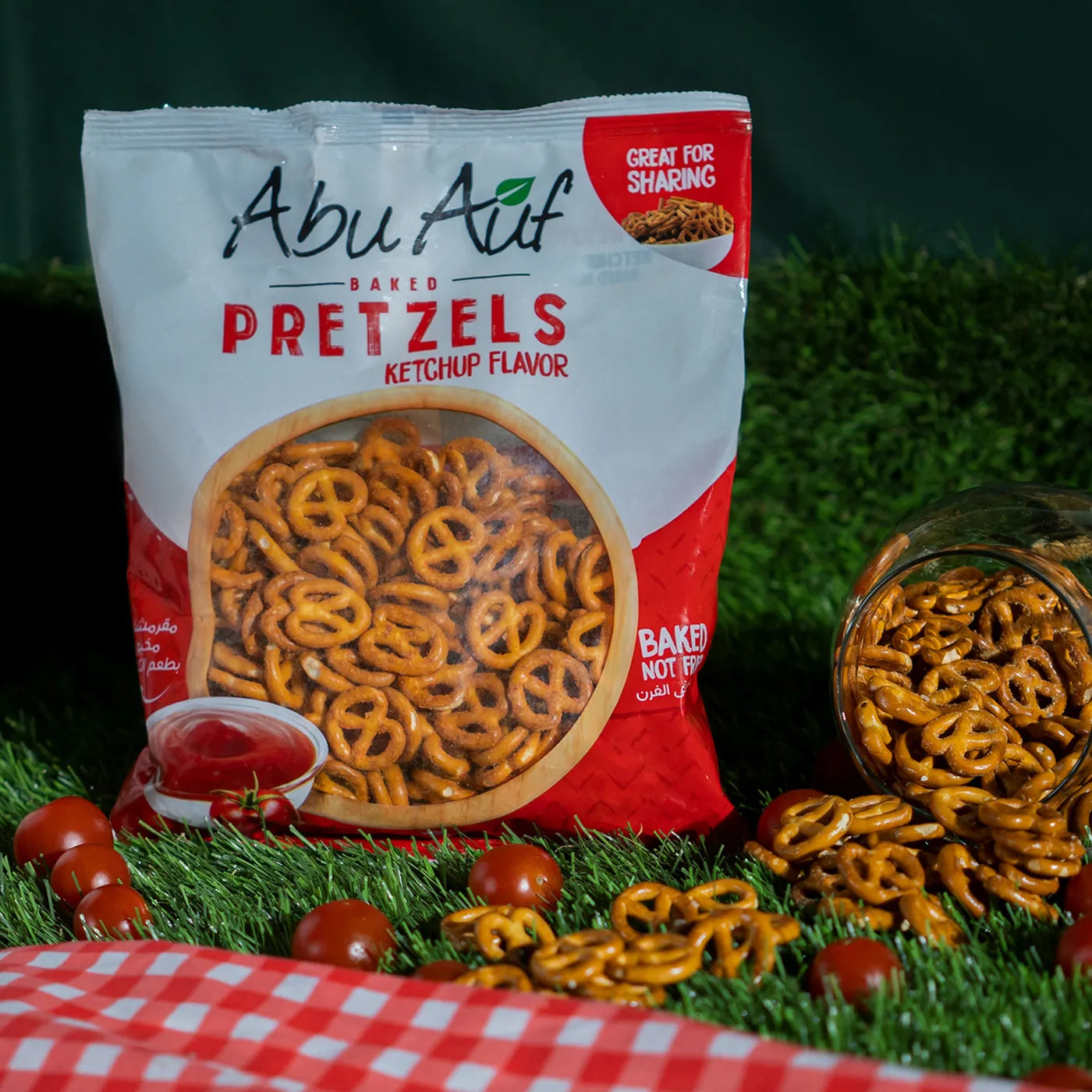 Abu Auf Pretzels with Ketchup Flavor (250g)