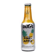 Snaps Non-Alcoholic Malt Drink Pineapple Flavor (250 ml) - Made in Egypt